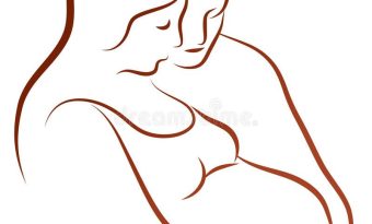 Pregnant woman stock vector_ Illustration of line, carry - 39488392